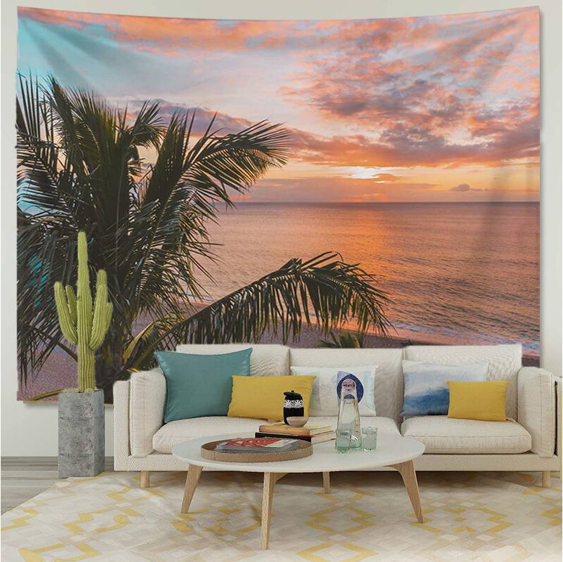 Landscape Scenery Window Background Cloth