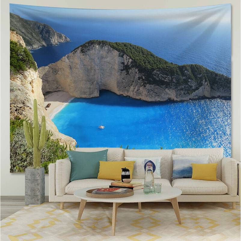 Landscape Scenery Window Background Cloth