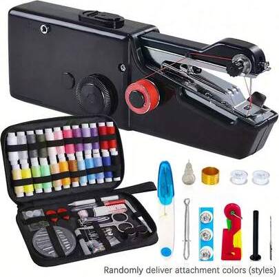 Portable sewing machine Shein Portable Handheld Mini Sewing Machine