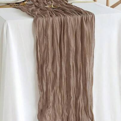 Shein Rust Cloth Table Runner Tablecloth Brown