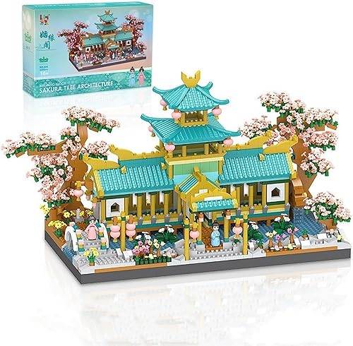 Lego architecture architecture Garden Chinese Style Architecture Nano Mini Building Model