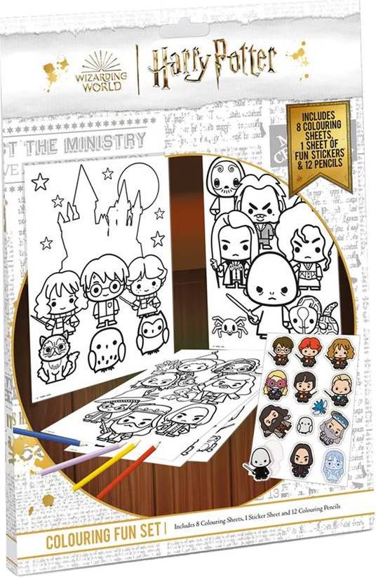 Harry potter book set Harry Potter Chibi Colouring Set