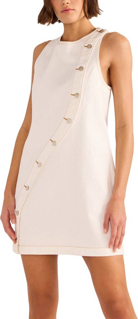 Tabitha Wave Button Mini Dress -