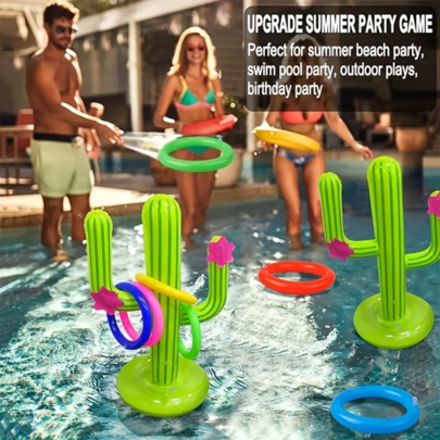 Shein 2 Sets Inflatable Cactus Ring Toss Game