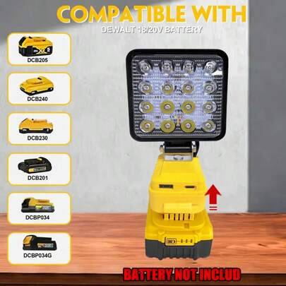 Led work lights Shein Adjustable LED Work Light 20V Max