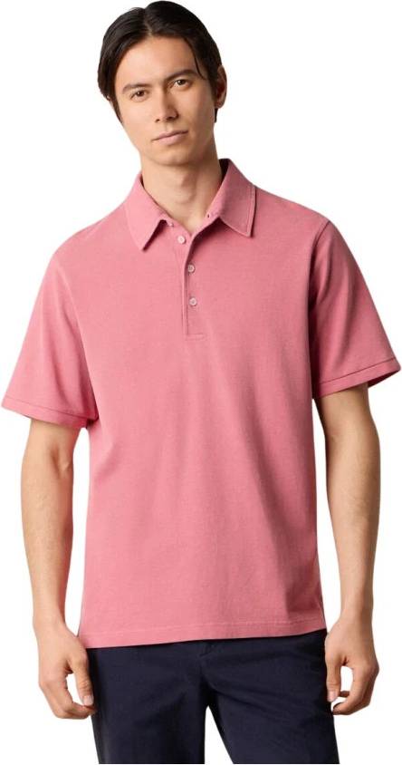 Vasket Bomulls Piképolo Topper - Rosa