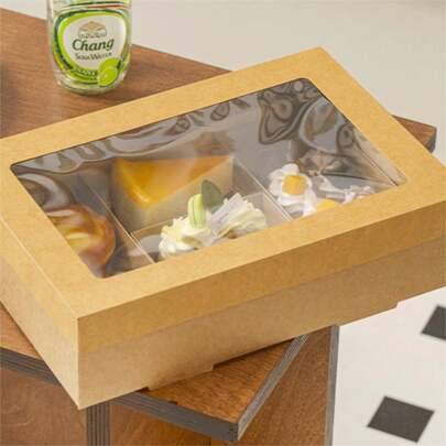 Packing boxes Shein Rectangular Brown Kraft Paper Boxes 2pcs