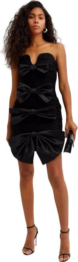 Nina Ricci Mini Dress With Bows - Sort