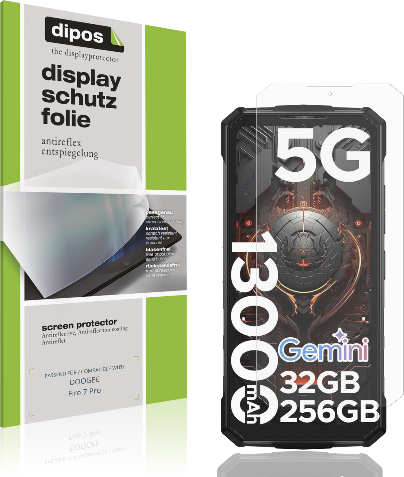 Dipos Screen Protector For Doogee Fire 7 Pro