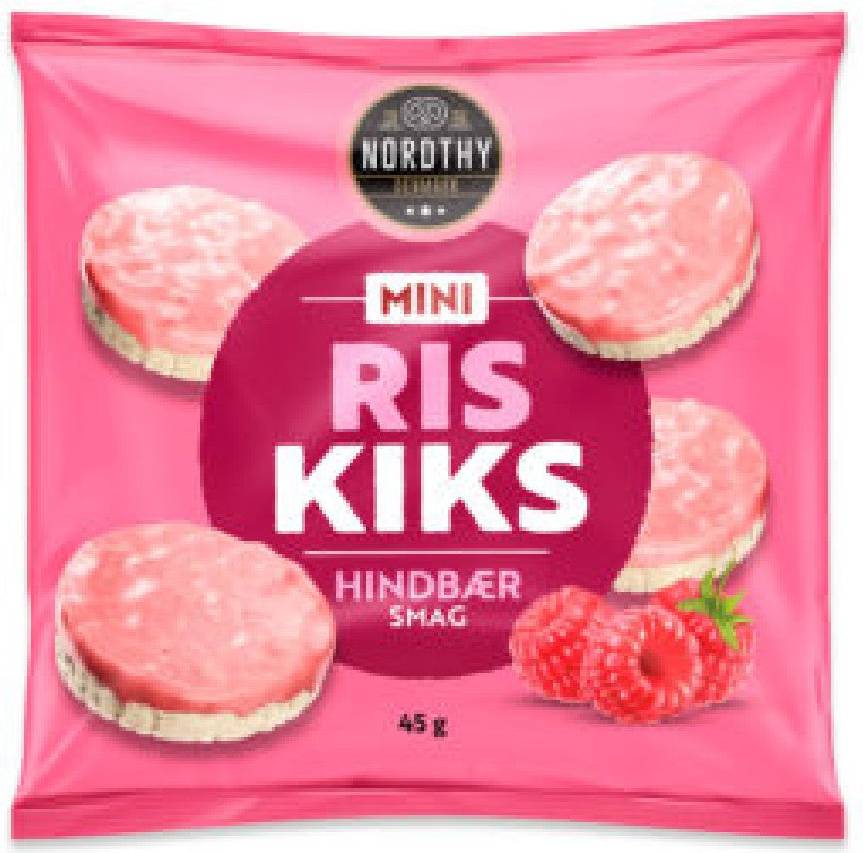 Mini Riskjeks Bringebær 45 g
