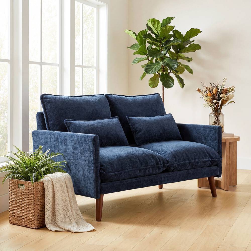 Homcom With Spring Cushions Sofa 2 Seater