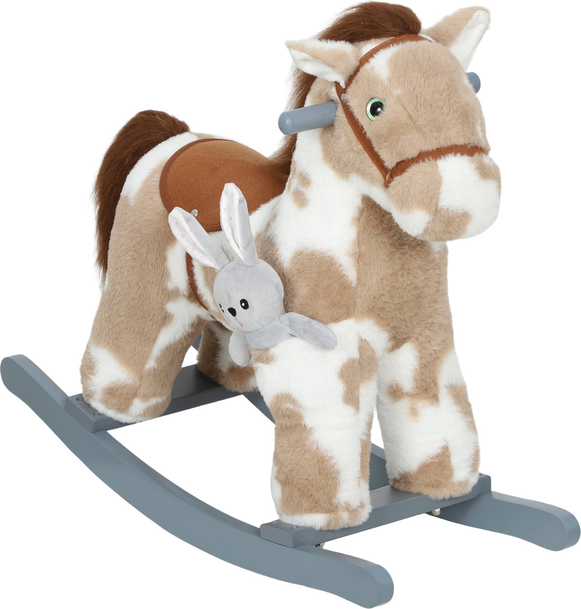 Aiyaplay Baby Rocking Horse Plush Animal Rocker