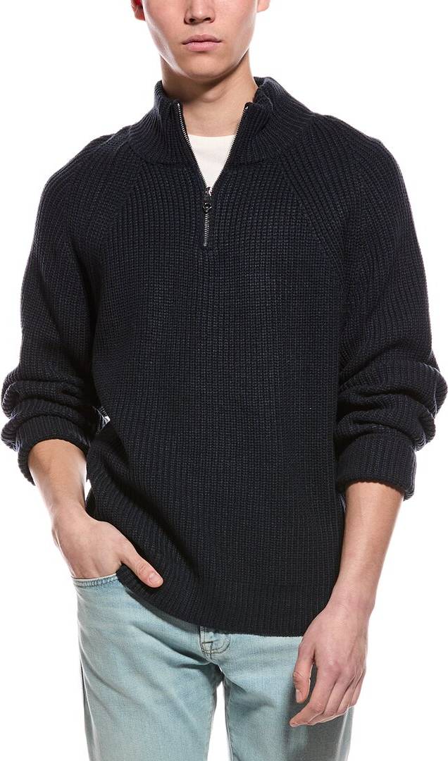 Slate and stone Slate & Stone Ribbed 1/4-Zip Mock Neck Sweater