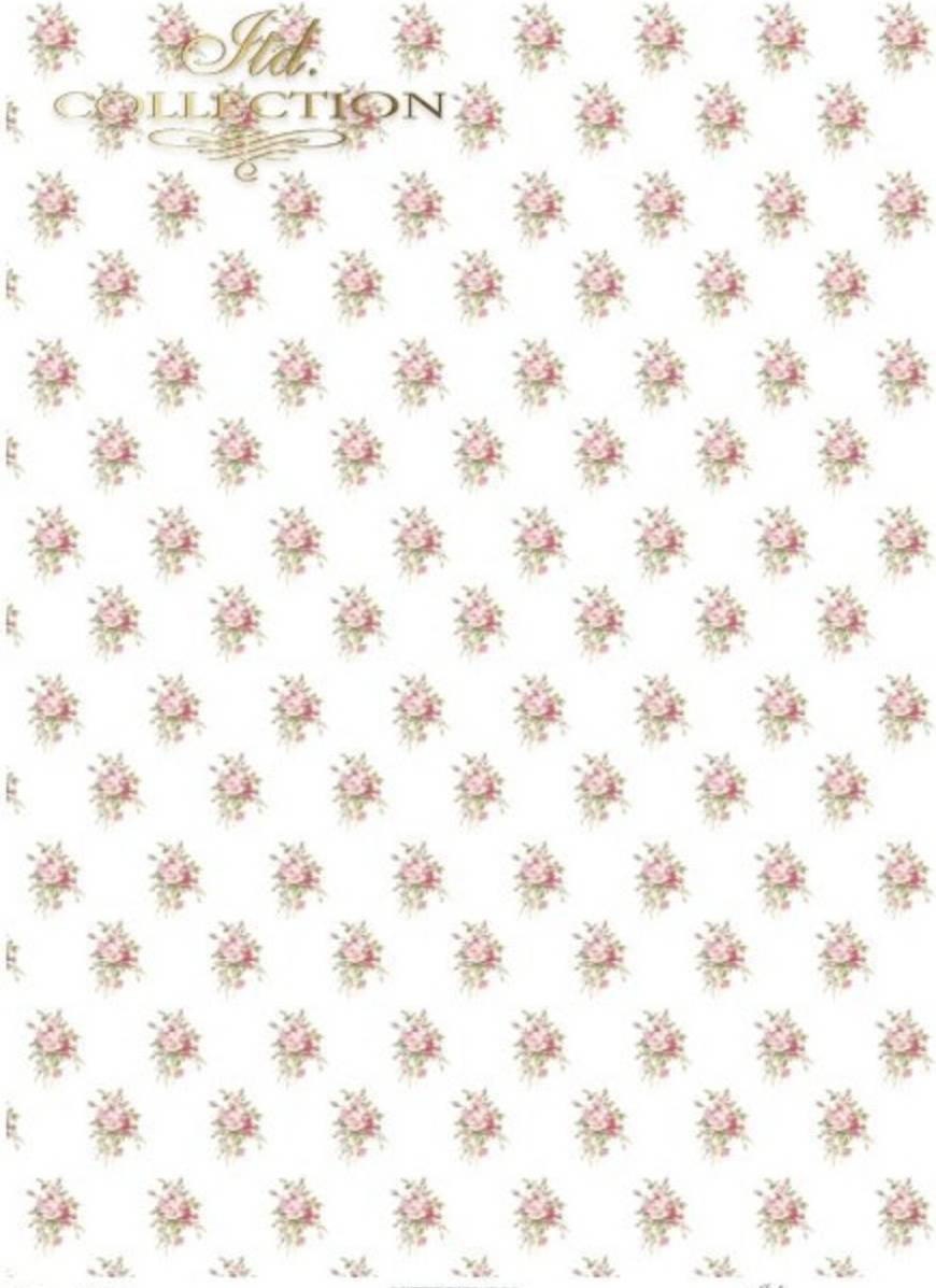 A4 paper Etsy A4 Shabby Chic Roses Decoupage Paper