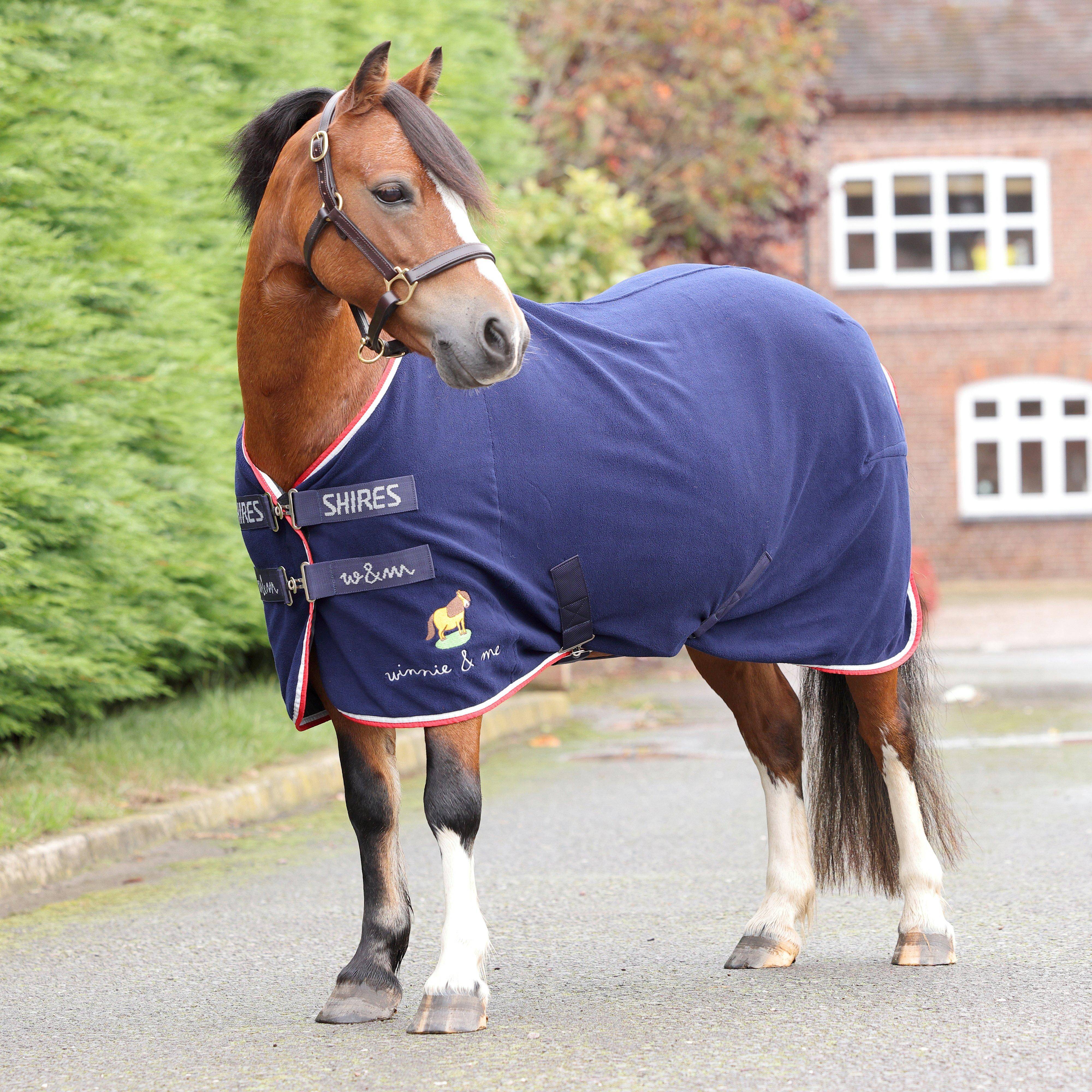 Shires Winnie Me Fleece Rug - Navy