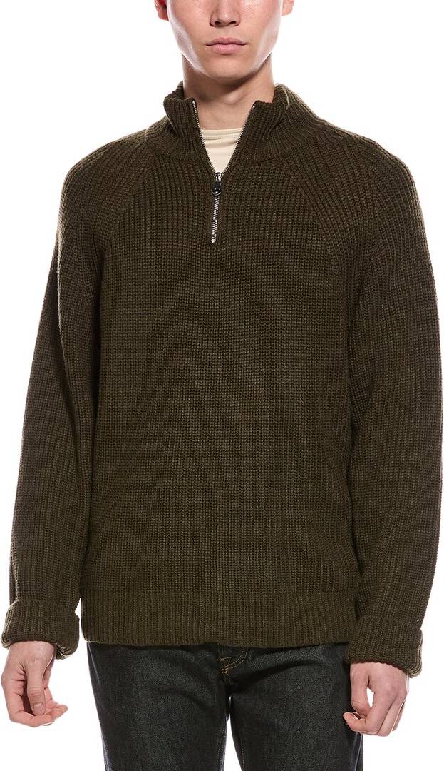 Slate and stone Slate & Stone Ribbed 1/4-Zip Mock Neck Sweater
