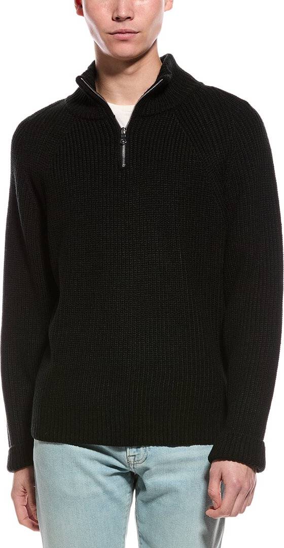 Slate and stone Slate & Stone Ribbed 1/4-Zip Mock Neck Sweater