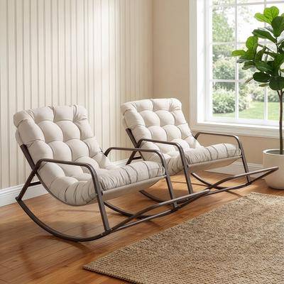 Papasan Oversized Papasan Rocking Lounge Chair 420lbs