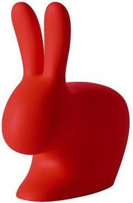 Outdoor Rabbit Red Recycled Plastic Chair