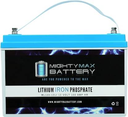 Lithium battery lithium 100ah Mighty Max Battery 12V 100AH Lithium Solar Pod System
