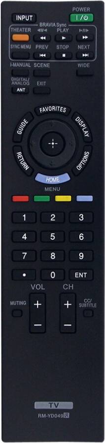Jehiatek RMYD049 TV Remote Control