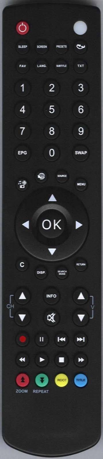 Finlux RC1910 TV Remote Control