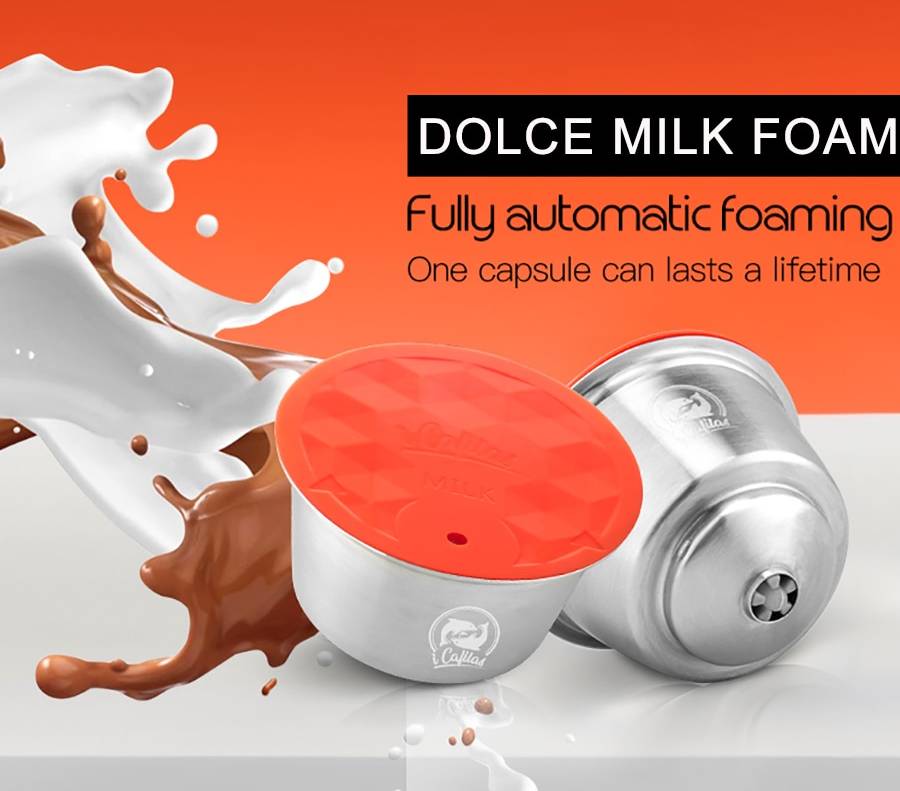 Dolce gusto machine iCafilas Métal Inoxydable Rusable Dolce Gusto Lait