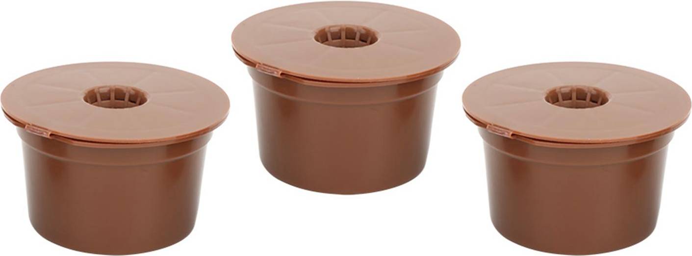 3Pcs Reusable Refillable Coffee Capsule Filter