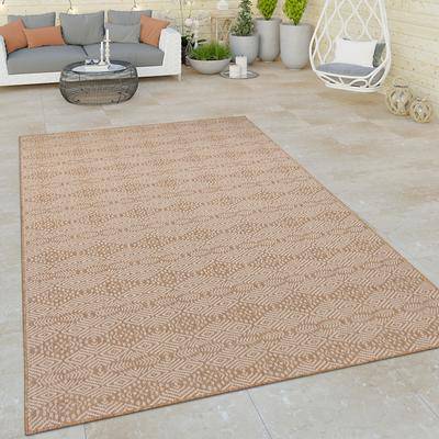 Indoor Outdoor Rug Modern Aztec Pattern