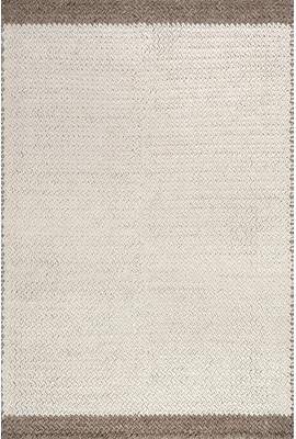 Nuloom Dune Wool Area Rug White