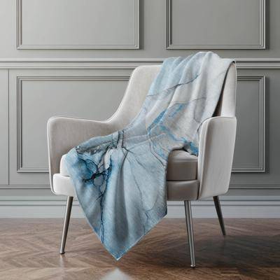 Addison Rugs Premium Machine Washable Abstract Contemporary Sherpa Throw Blanket Blankets
