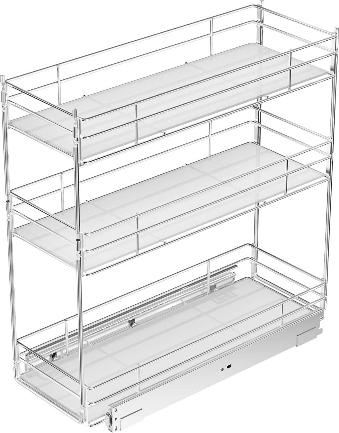 LOVMOR 3-Tier Pull Out Spice Rack Cabinet
