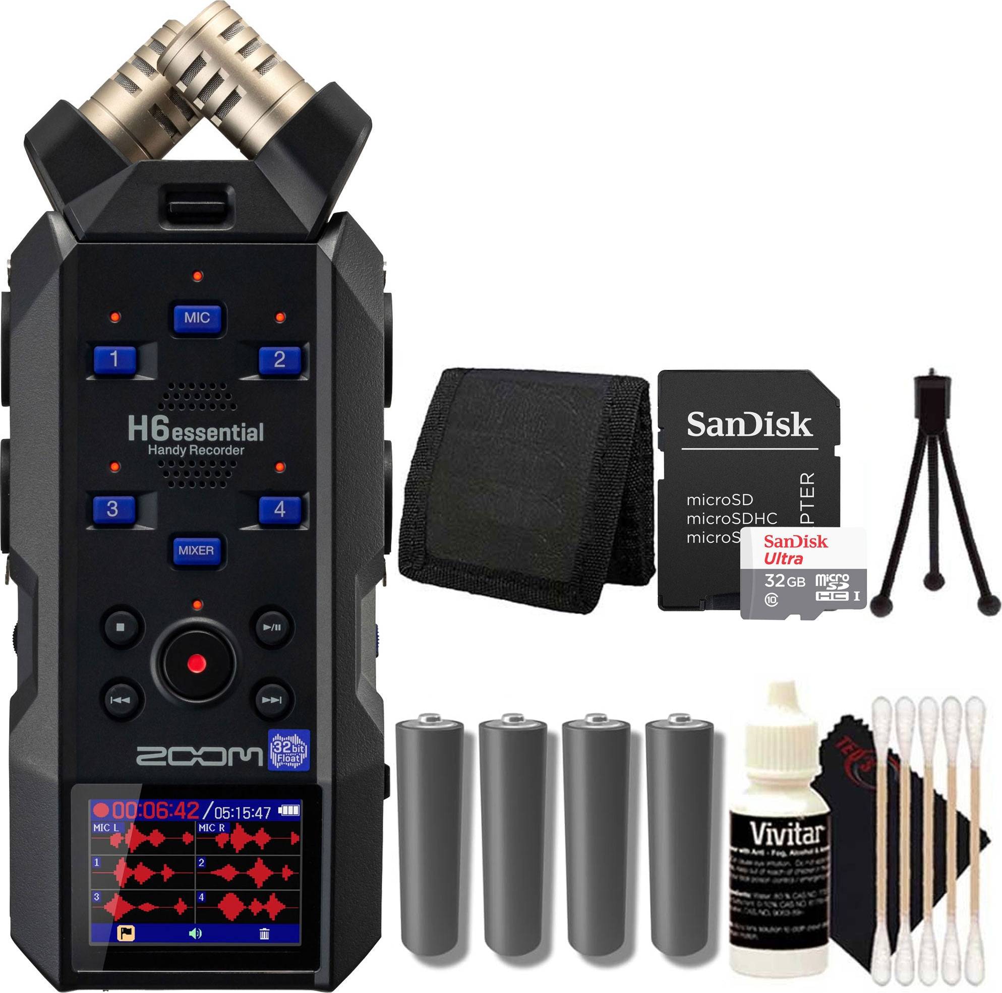 Zoom audio recorder Zoom H6essential 6-Track 32-Bit Float Audio Recorder Kit