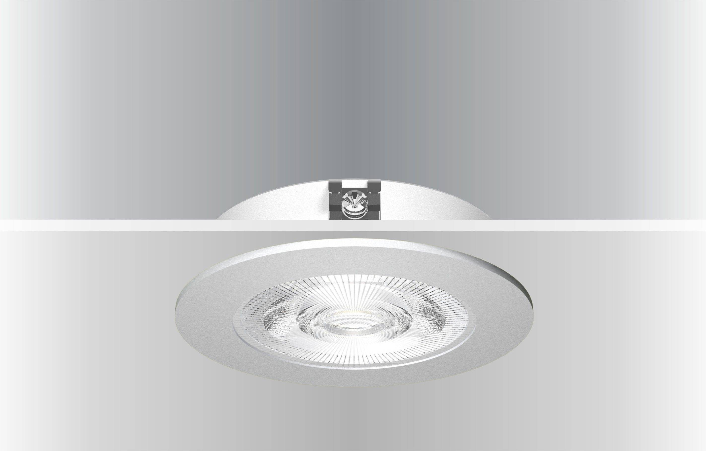 Synergy21 LED Infälld Takspot Helios Silver Rund Varmvit Spotlight