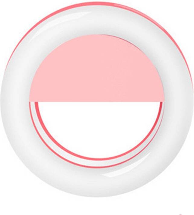 LED Ring Light RK12 Batteristycke Rosa