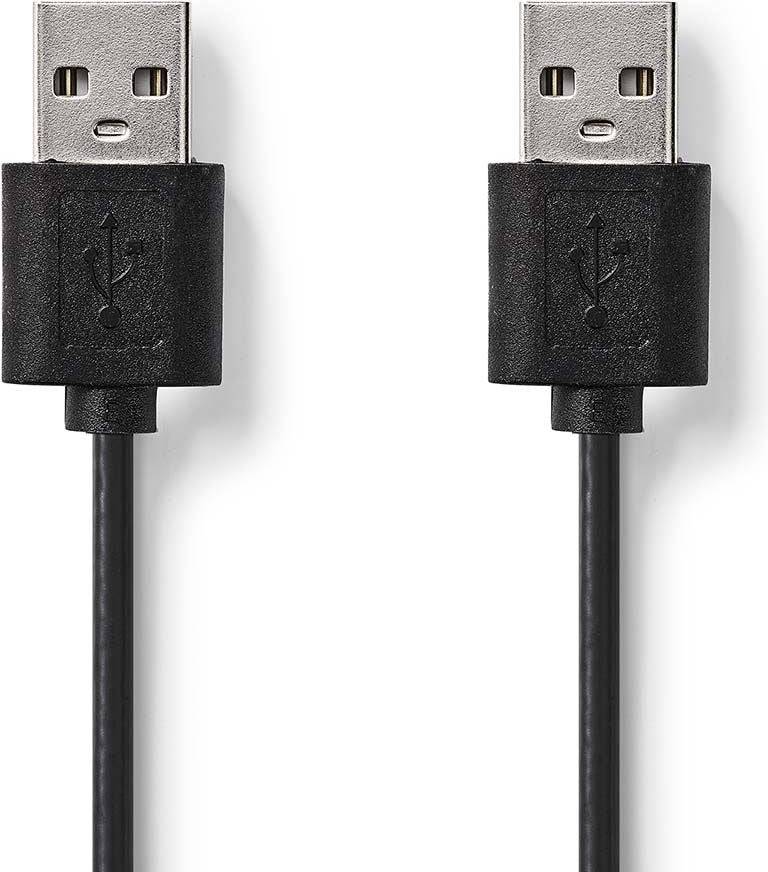 Nedis USB 2.0 USB-A 480 Mbps 2 m Runde PVC