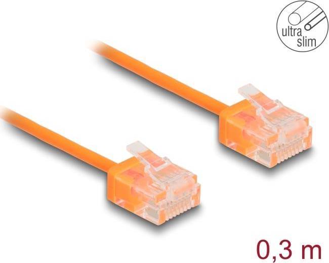 DeLock Patchkabel RJ-45 til RJ-45 Han 30 cm Cat 6