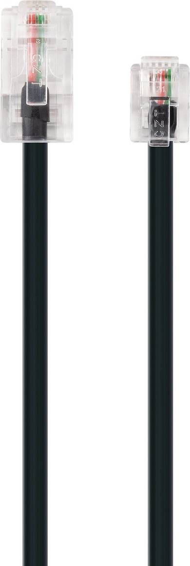 Schwaiger Modemkabel RJ11 6P2C RJ45 8P2C 6 m Sort