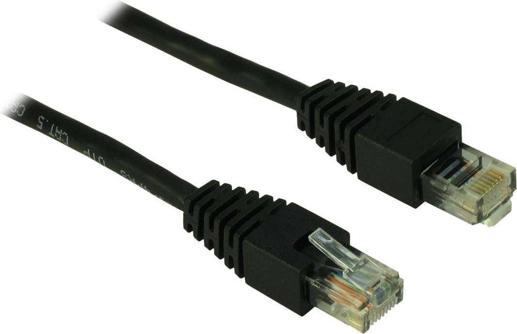 Inter-Tech Cat 5 Patchkabel 10m Sort