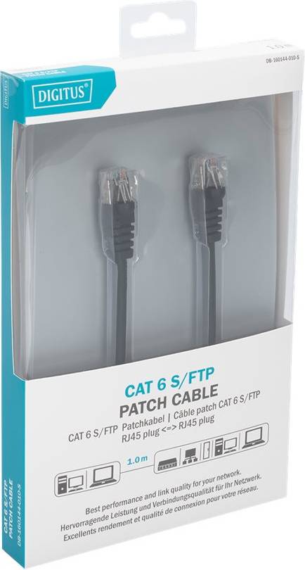 Digitus CAT6 RJ45 Patch Cord 1.0m S-FTP