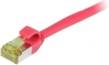 Synergy21 Patchkabel RJ45 CAT6A 15m Röd SFTP Slimline Rund