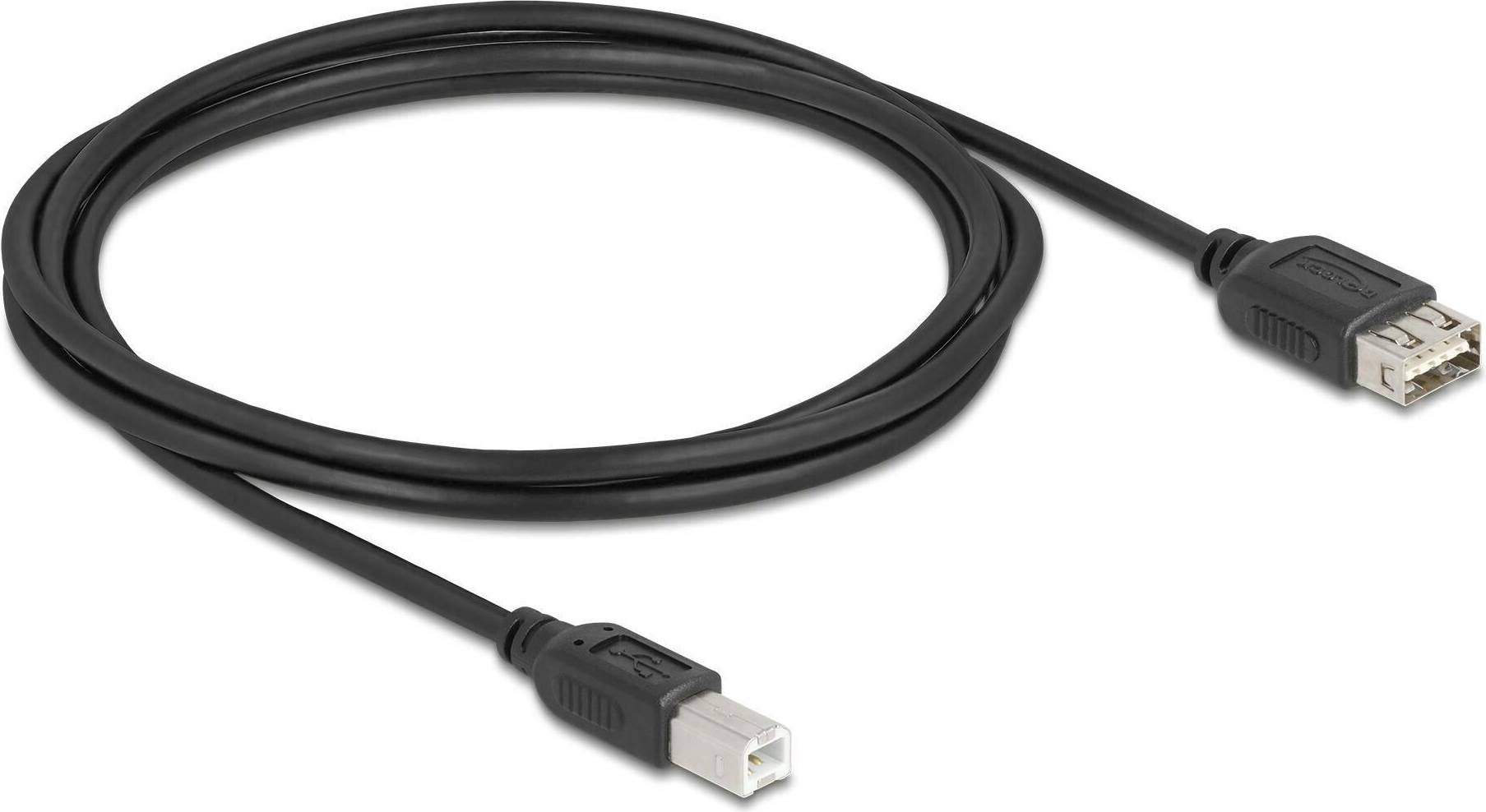 DeLock USB Kabel 2m Sort