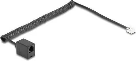 DeLock Telefonkabel 2m Sort