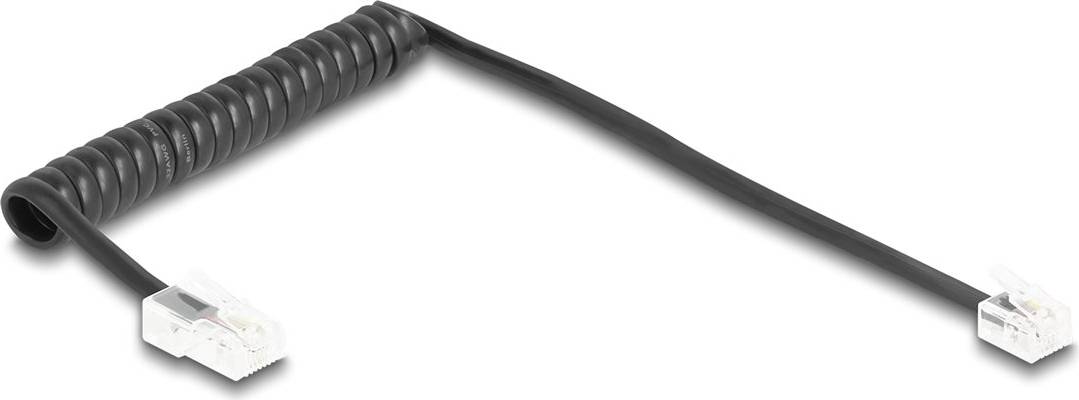 DeLock Telefonkabel RJ11 Stik Til RJ45 Stik Sort 1 m