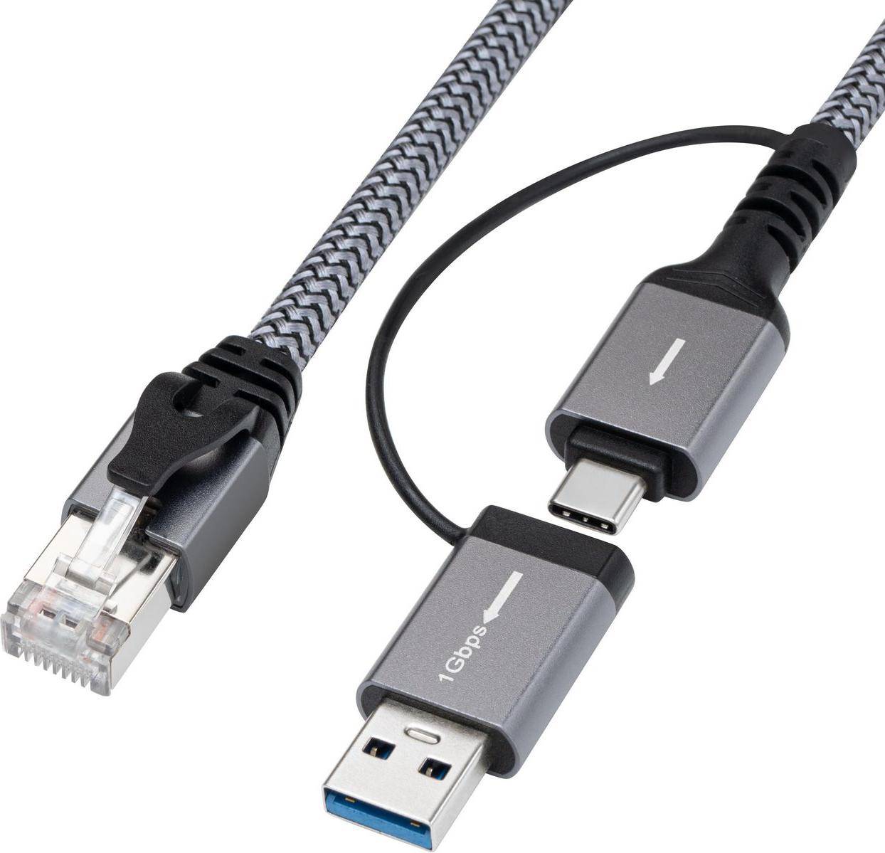 Usb a to usb c adapter MicroConnect MC-RJ45USBC-02 USB-A USB-C Adapter 2 m