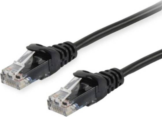 Equip Cat6 U/UTP patchkabel, 0,15 m, sort, 2x RJ45