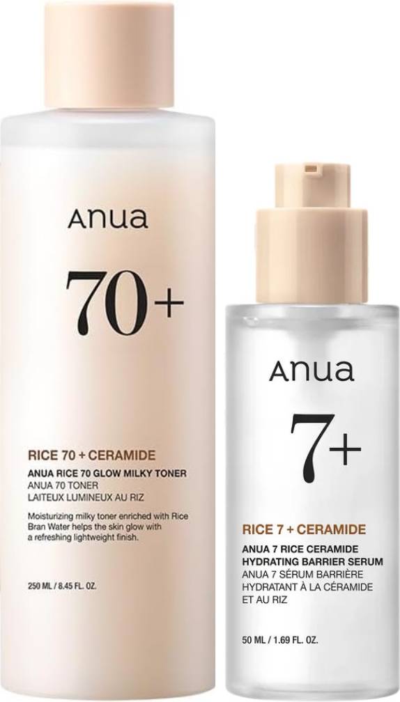 Anua serum Anua Rice Toner Rice Serum Duo Bundle