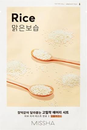 Missha Airy Fit Sheet Mask Rice 1pc
