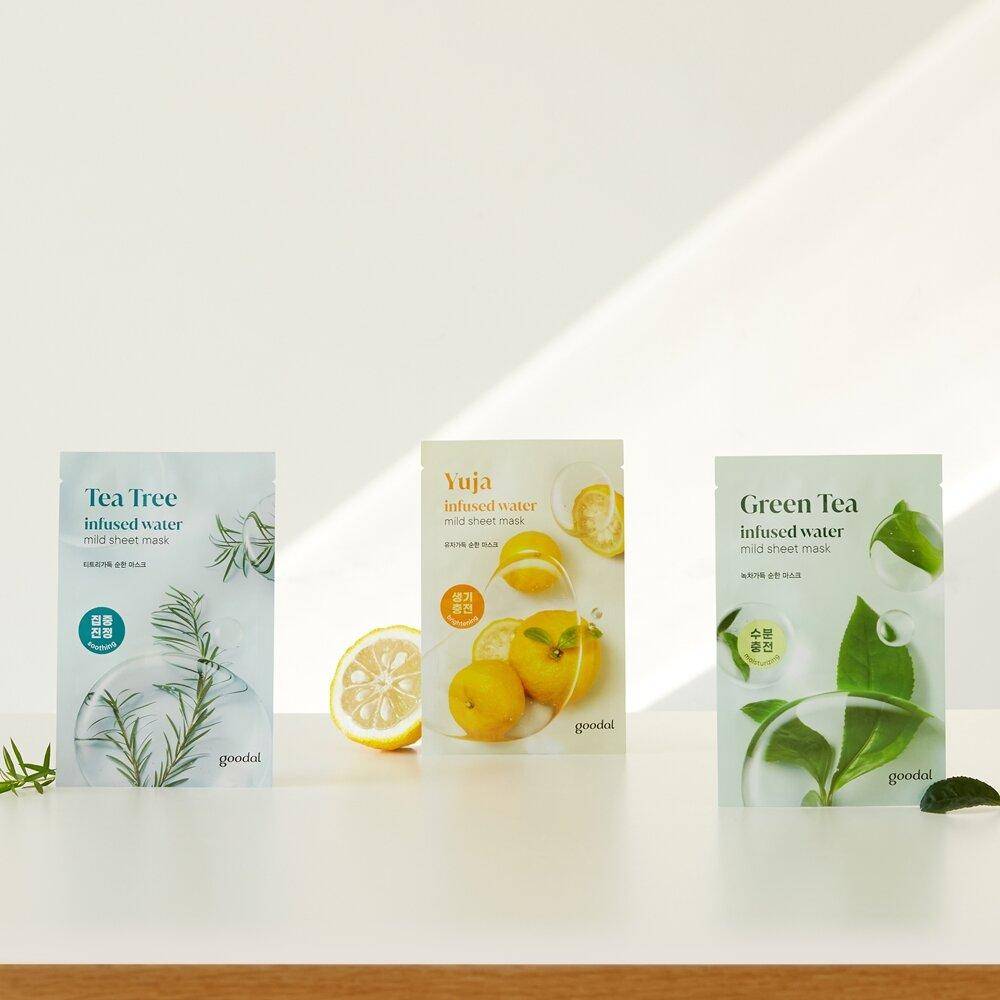 Mild Sheet Mask Bundle Set 2 Types 2022 Tea Tree