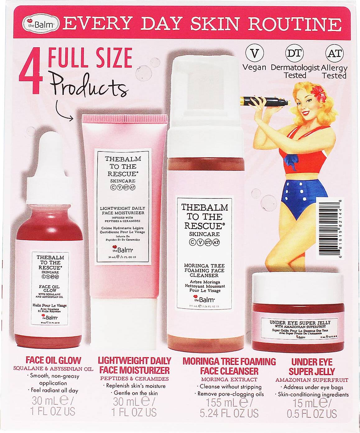 TheBalm To The Rescue Every Day Skin Routine 4 Pc Set